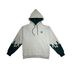 One Piece Zoro Green Flame Hoodie
